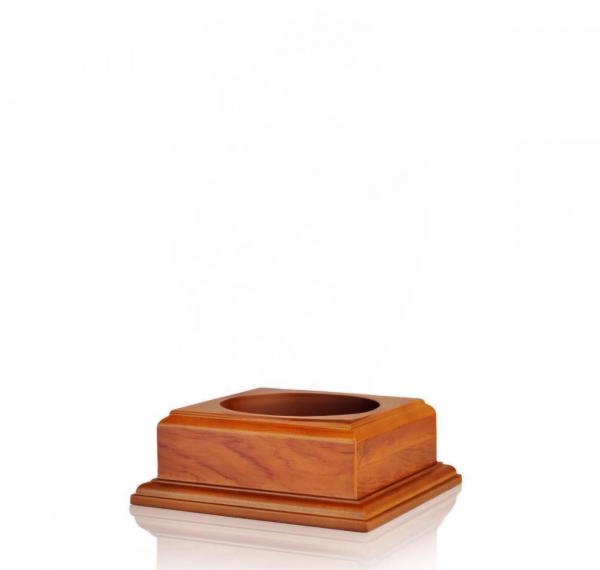 Leaf Blue Brass Urn